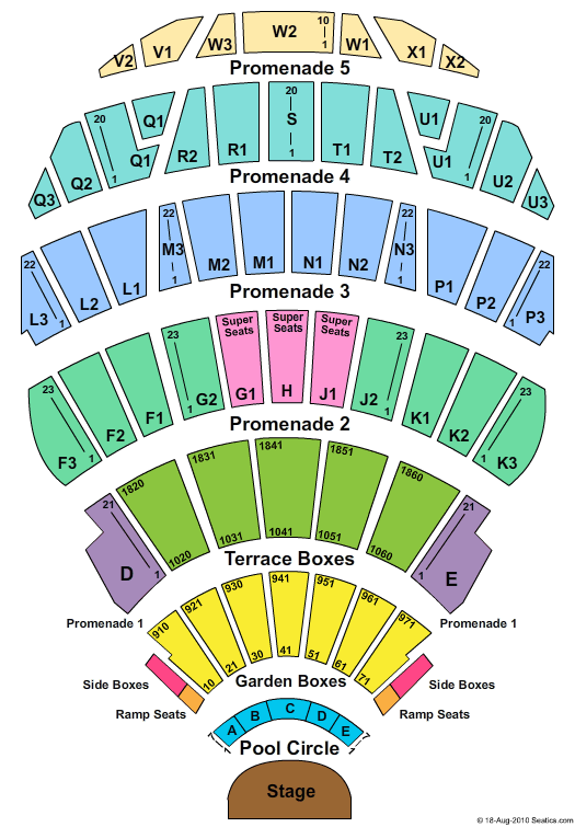 Hollywood Bowl Seating Chart